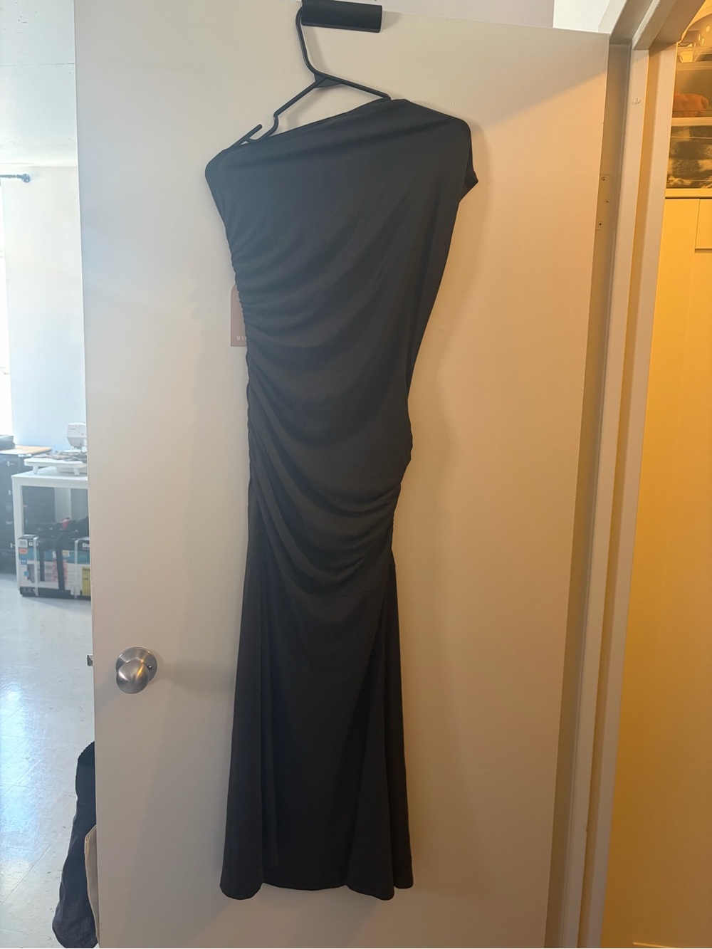 Meshki Black One-Shoulder Chloe Dress